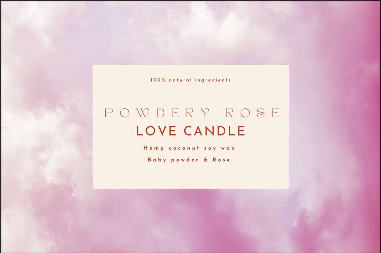 Powdery Rose - Love candle
