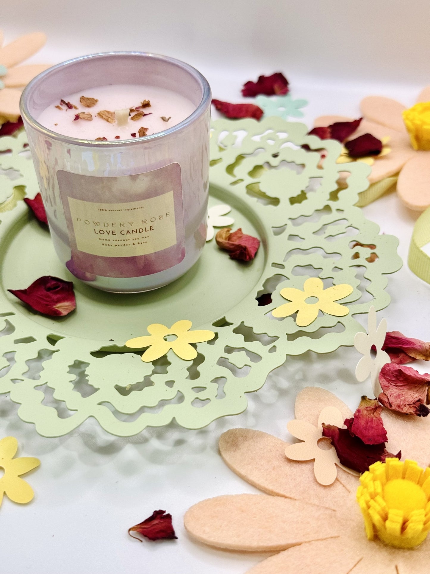 Powdery Rose - Love candle